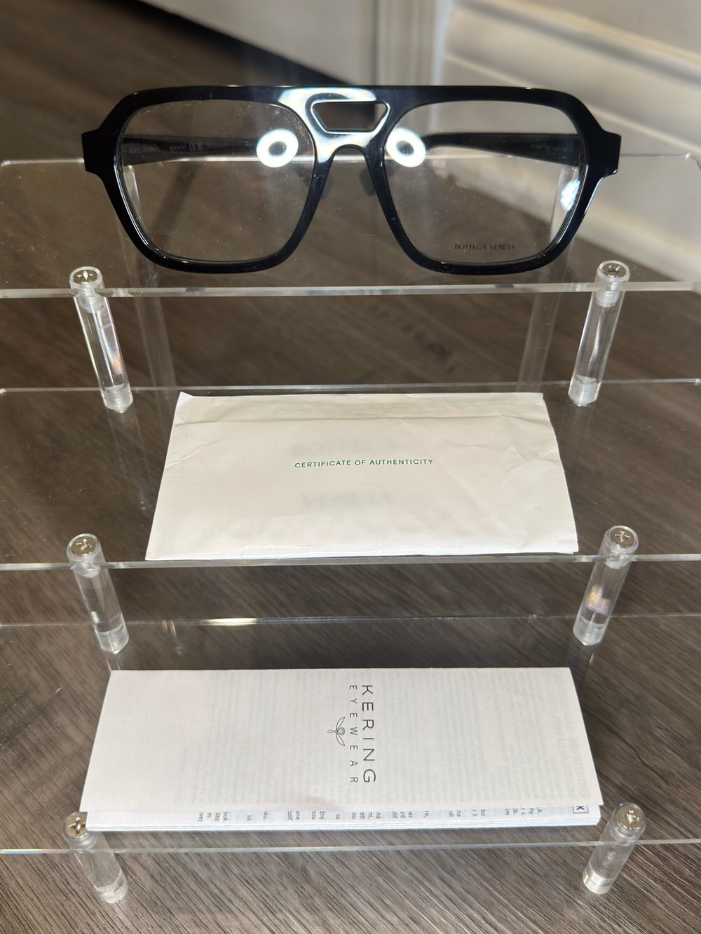 Bottega Veneta Pilot Aviator Black Frame BV1336OA Eyeglasses